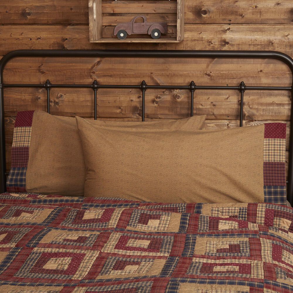 VHC Millsboro Primitive King Pillow Case Set in Khaki, , large