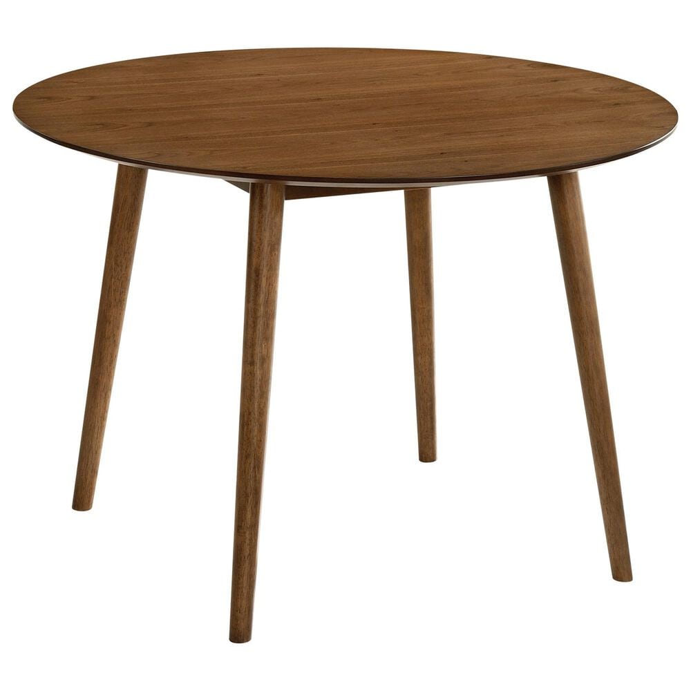 Blue River Arcadia and Azalea 5-Piece 42&quot; Dining Set with Blue Cushion in Walnut, , large
