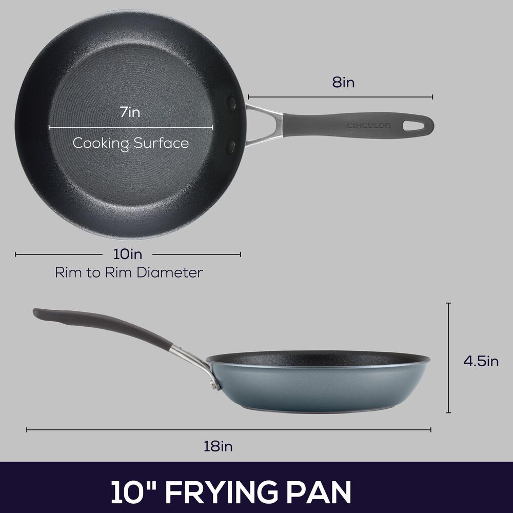 Circulon A1 Series 10&quot; ScratchDefense Nonstick Frying Pan in Graphite, , large