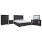 Millenium Foyland 5-Piece King Bedroom Set in Black and Brown, , large