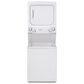 GE Appliances 3.9 Cu. Ft. Front Load Washer and 5.9 Cu. Ft. Electric Dryer Stack Laundry in White, , large