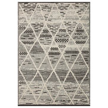 Loloi II Fabian FAB-03 2"7" x 7"6" Charcoal and Ivory Runner, , large
