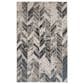 Feizy Micah 5" x 8" Gray and Silver Area Rug, , large