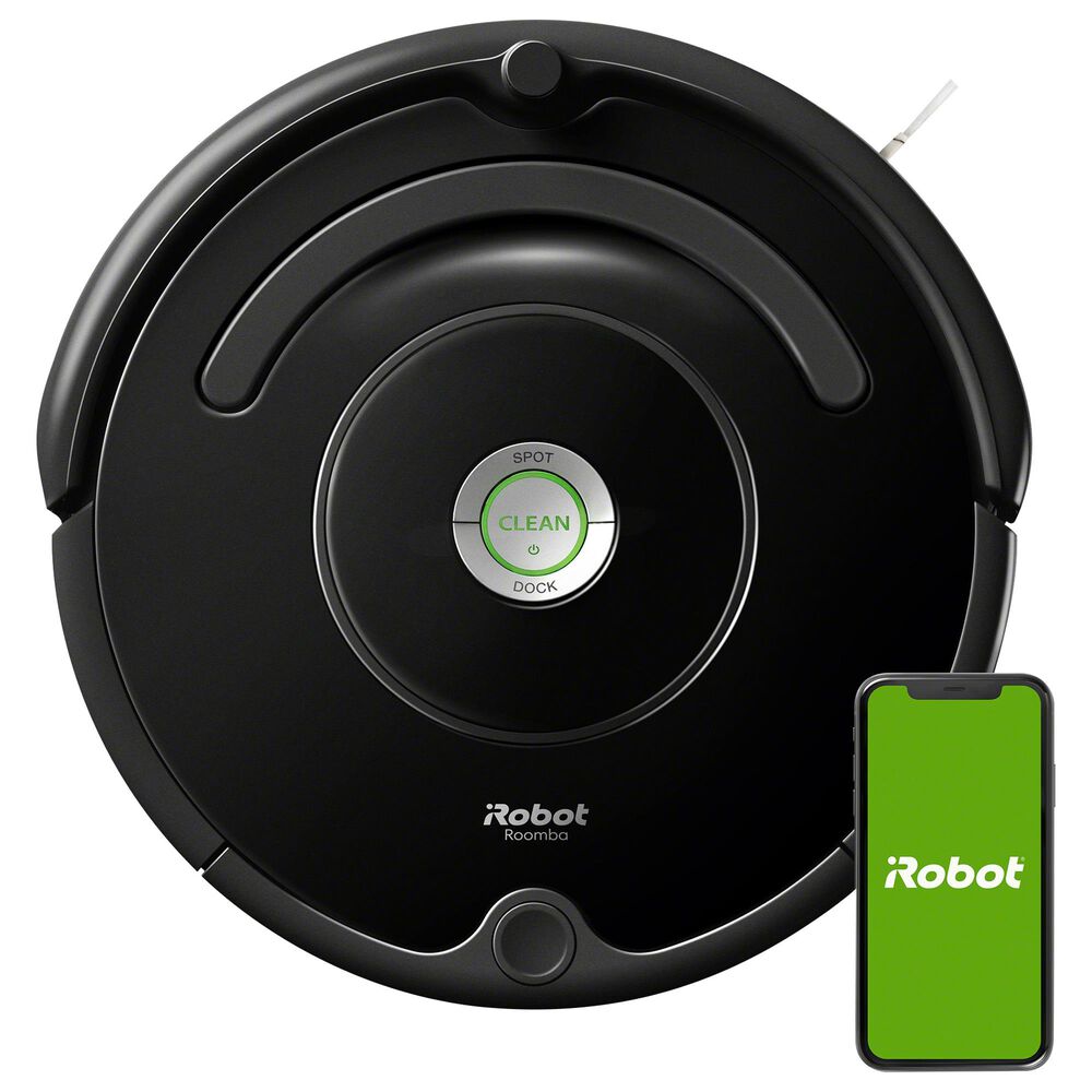 iRobot Roomba 675 Wi-Fi Connected Robot Vacuum in Black, , large
