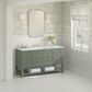 James Martin Vanities Breckenridge 60" Single Bathroom Vanity in Smokey Celadon with 3 cm Ethereal Noctis Quartz Top, Rectangular Sink and FreePower Wireless Charger, , large