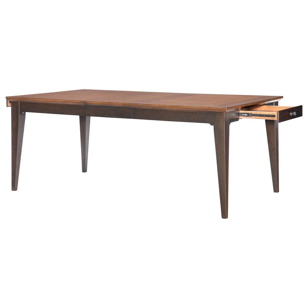Legacy Classic Furn Direct Shp Fenmore Rectangular Dining Table in Mocha and Distressed Cherry - Table Only, , large