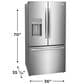 Frigidaire Gallery Gallery 27.8 Cu. Ft. Standard-Depth French Door Refrigerator in Stainless Steel, , large