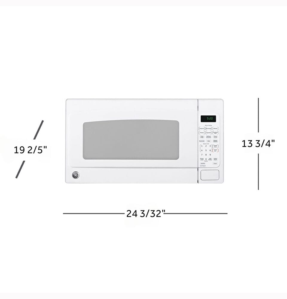 GE Appliances 2.0 Cu. Ft. Countertop Microwave Oven in White, , large