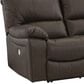 Ashley Leesworth Power Reclining Loveseat in Dark Brown, , large