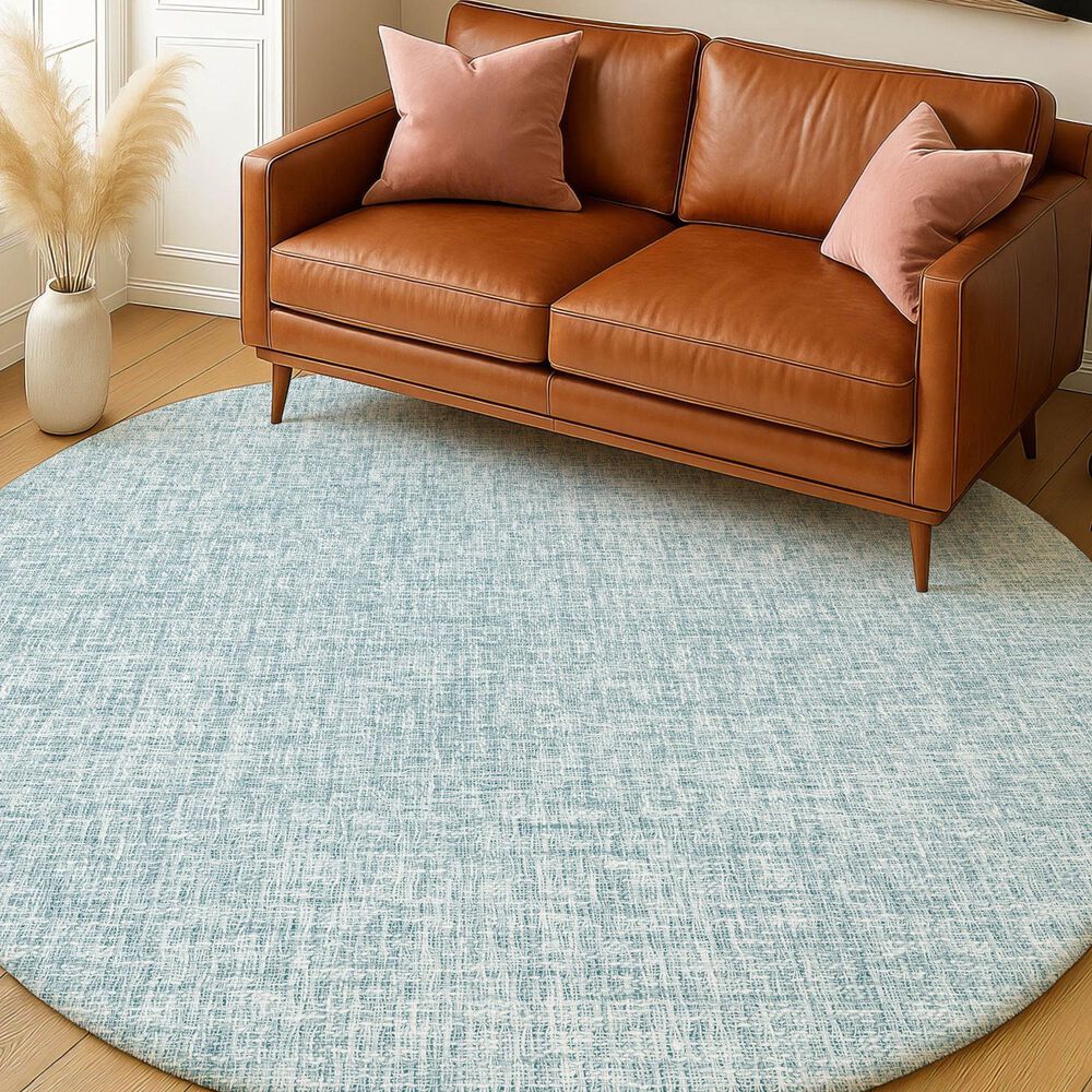 Dalyn Rug Company Voyage VY1 Sky 8' Round Area Rug, , large