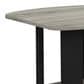 HOMLUX 1-Shelf End Table in French Oak and Black, , large