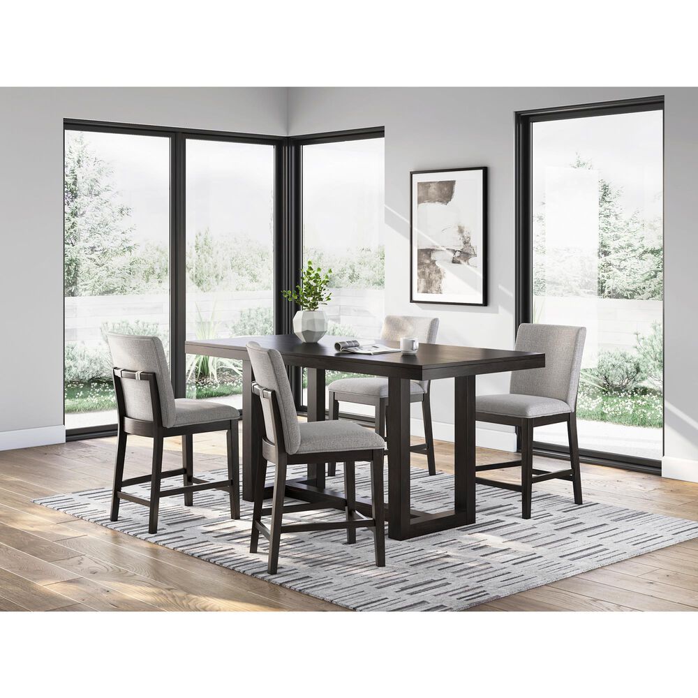 Ashley Neymorton Counter Height Dining Table Only in Dark Grayish Brown, , large
