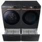 Samsung 5.0 Cu. Ft. Extra Large Capacity Smart Front Load Washer with Super Speed Wash and Steam in Brushed Black, , large