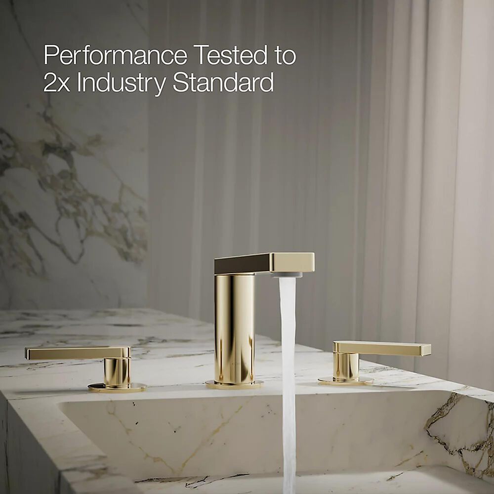 Kohler Composed Widespread Bathroom Sink Faucet in Vibrant French Gold, , large