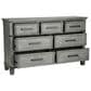 Ashley Russelyn 6-Piece Cal King Panel Bed Set in Gray, , large