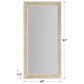 Hooker Furniture Serenity Sandpiper Floor Mirror in Brown, , large
