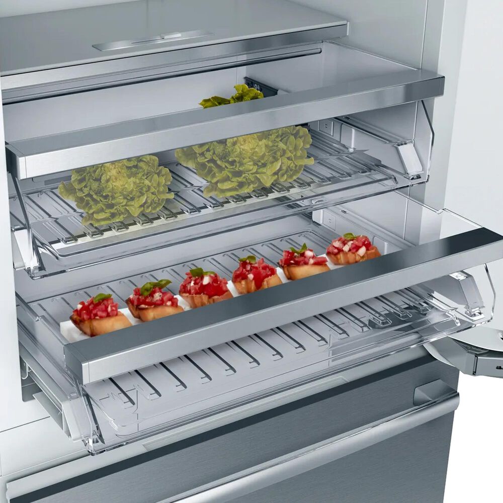 Bosch 16 Cu. Ft. Built-in Bottom Freezer Refrigerator in Stainless Steel, , large