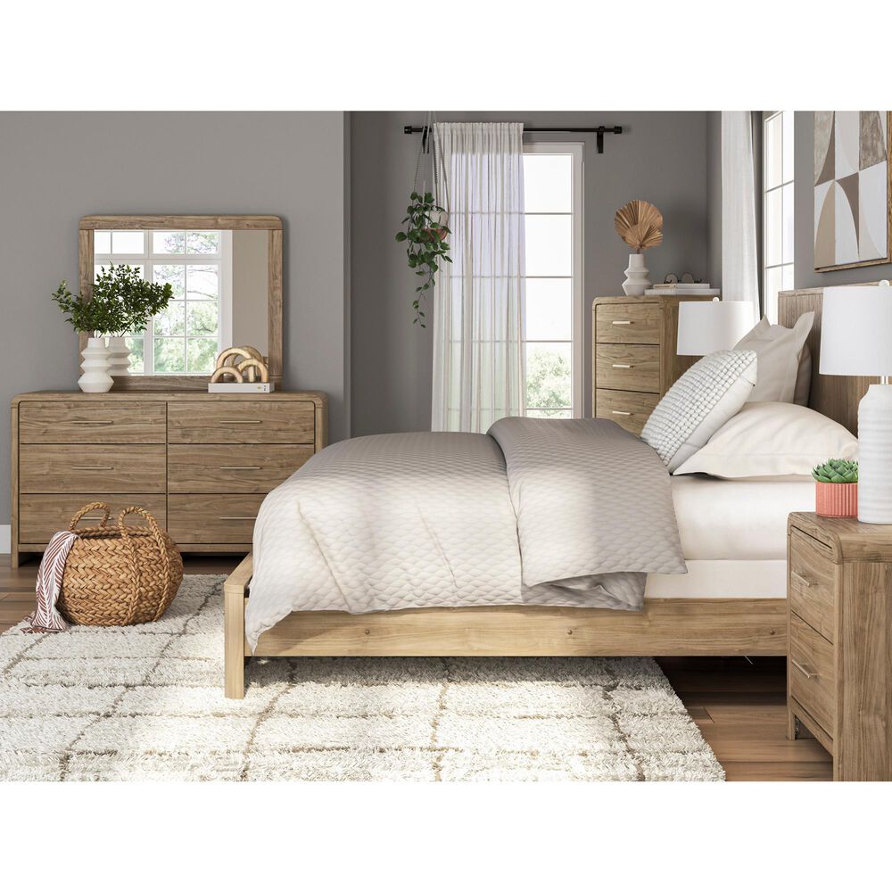Ashley Gramburg 6-Drawer Dresser in Warm Natural Brown, , large