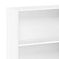 HOMLUX 3-Tier Display Bookshelf with Adjustable Shelves in White, , large