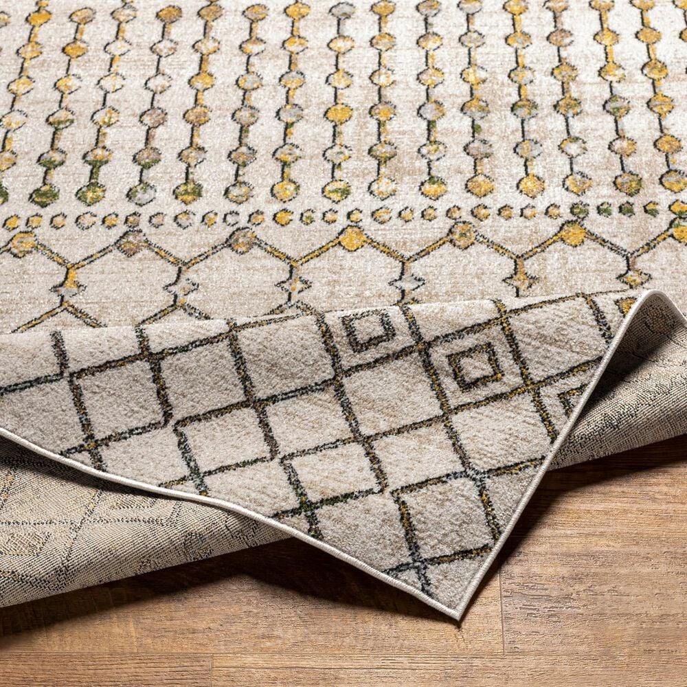 Surya Lavadora 6&#39;7&quot; x 9&#39; Sage, Mustard, Black, Gray and Light Beige Area Rug, , large