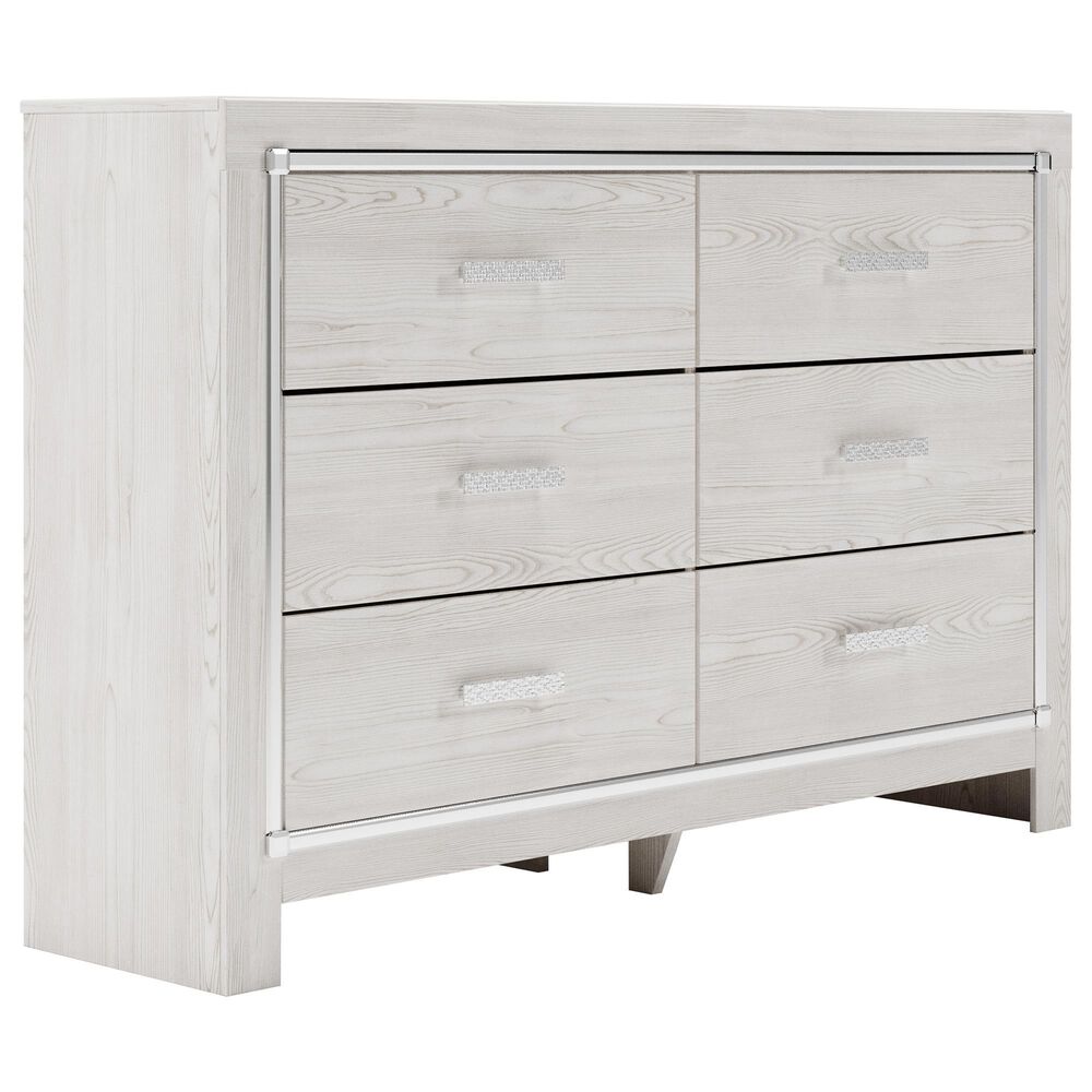 Ashley Altyra 4-Piece Queen Upholstered Bed Set in White, , large
