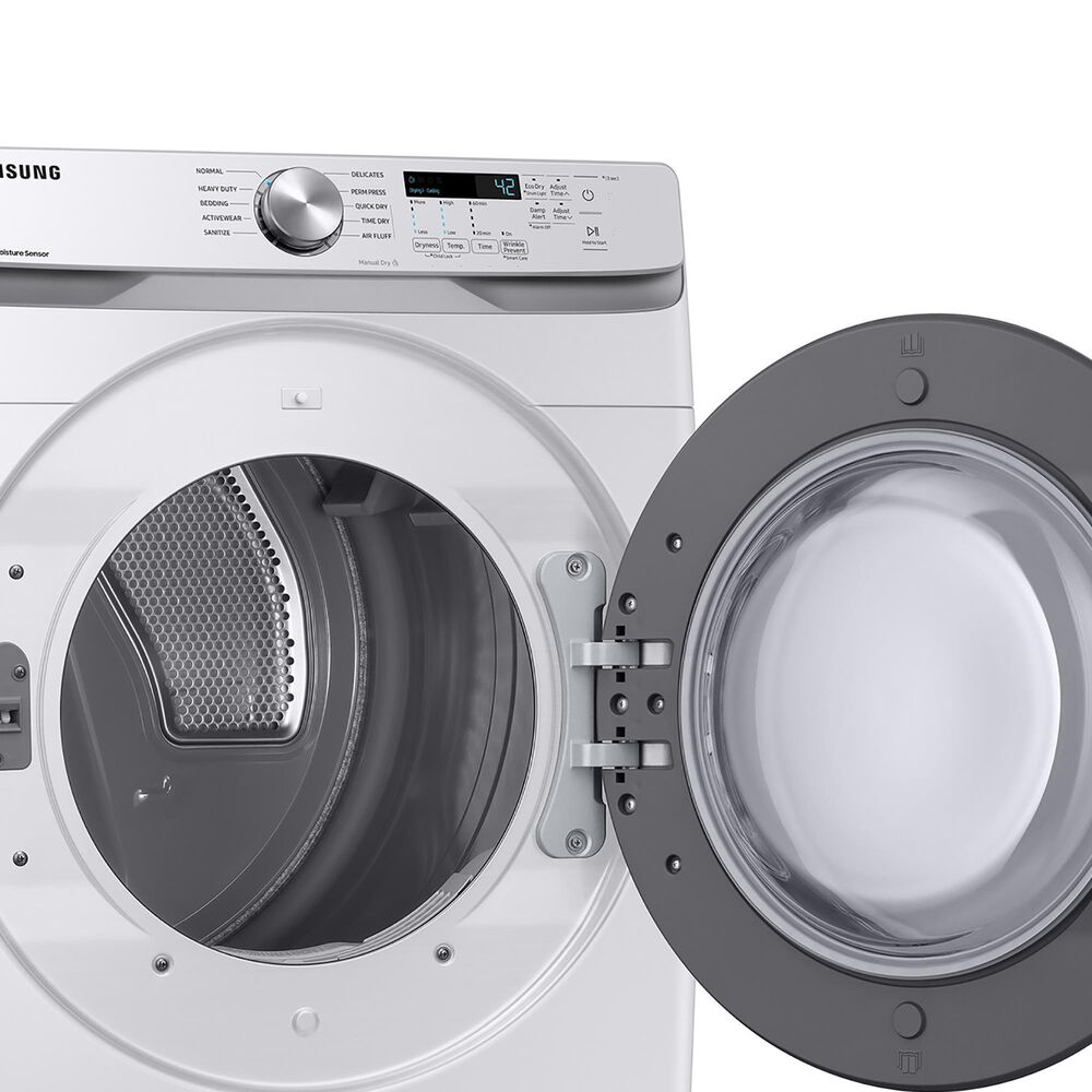 Samsung 7.5 Cu. Ft. Electric Dryer with Sensor Dry and Smart Care in White, , large