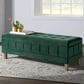 Mayberry Hill Crosby Storage Bench in Evergreen, , large