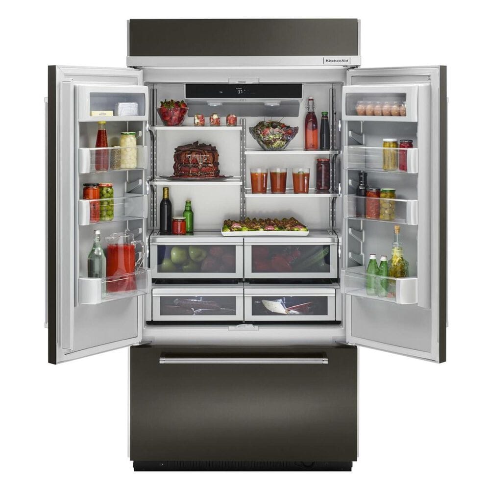 KitchenAid 24.2 Cu. Ft. Built-in French Door Refrigerator with Platinum Interior Design, , large