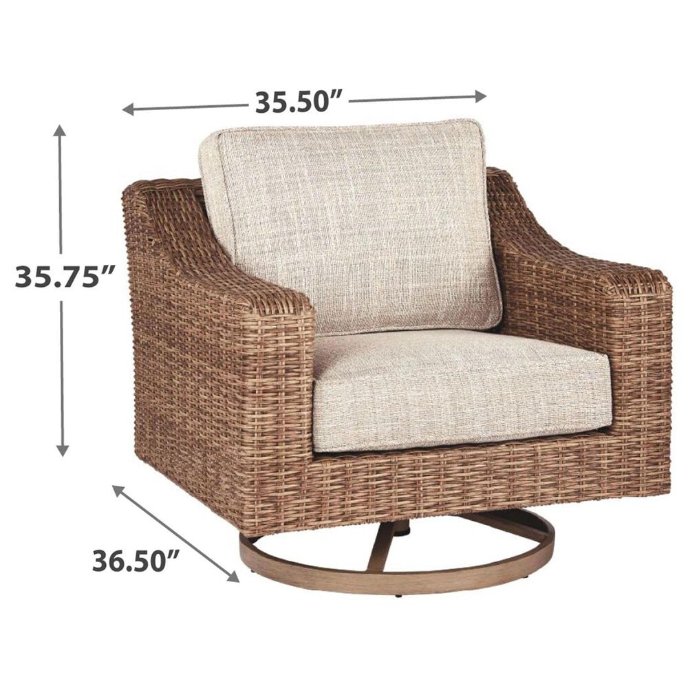 Ashley Beachcroft Sofa and Swivel Lounge Set in Beige, , large