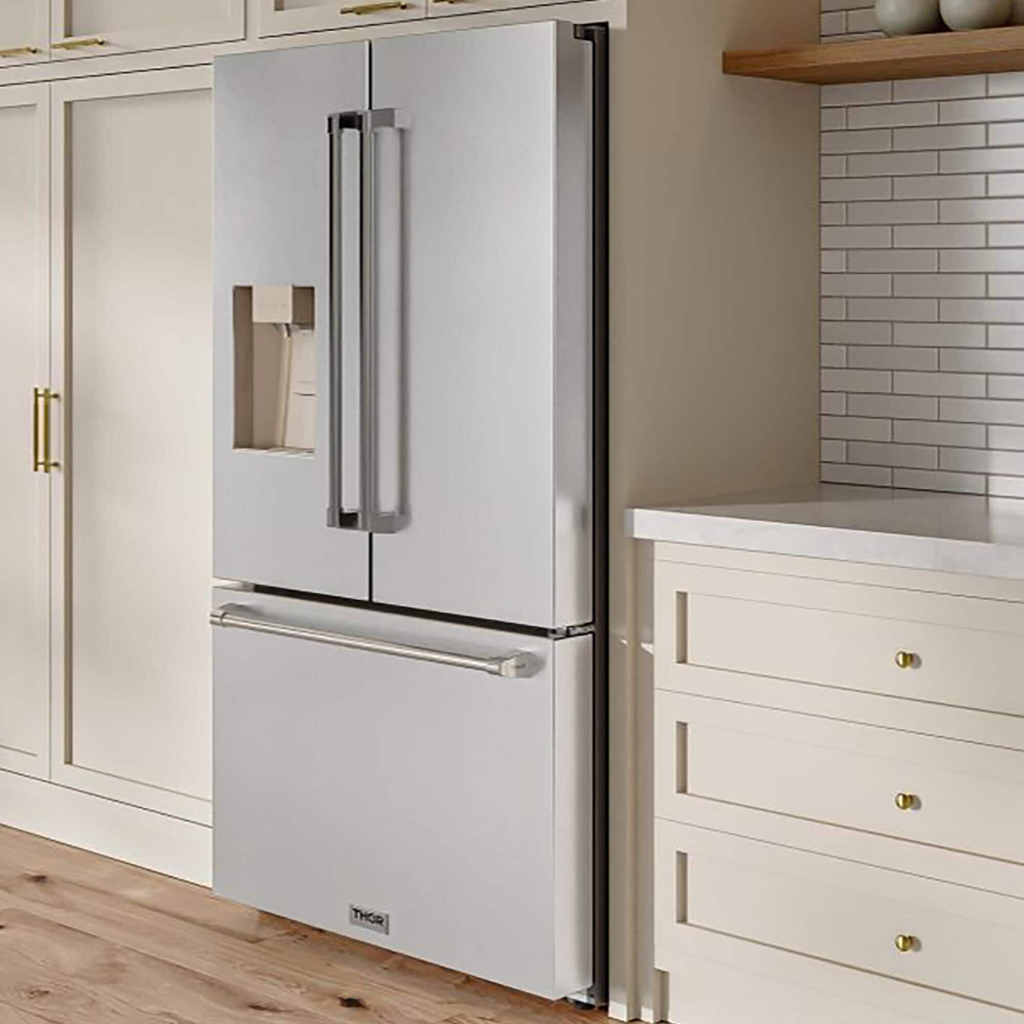 Thor Kitchen 28.9 Cu. Ft. Freestanding French Door Refrigerator in