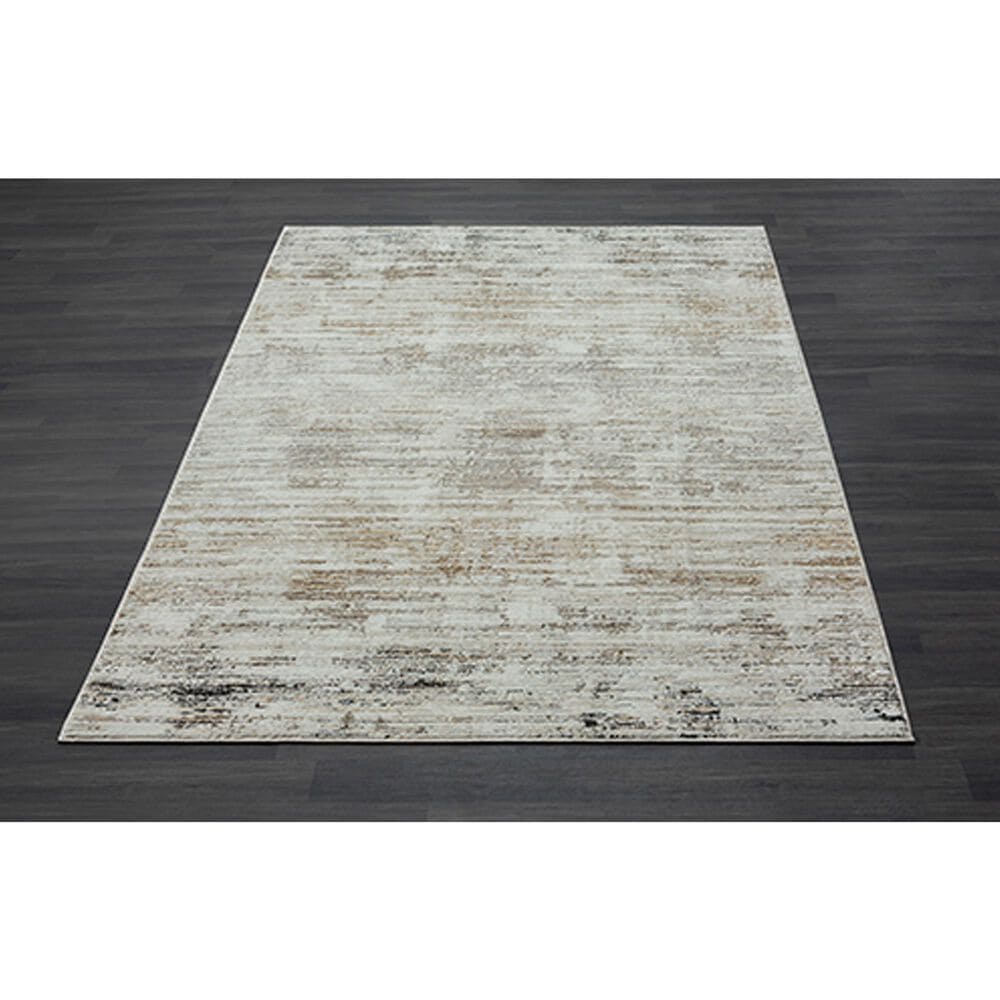 L&amp;R Resources Brisbane Striped Gray and Multicolor 10&#39; x 13&#39;10&quot; Area Rug, , large