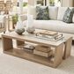 Lexington Furniture Sunset Key Fischer Cocktail Table in Light Sand Drift and Clear, , large