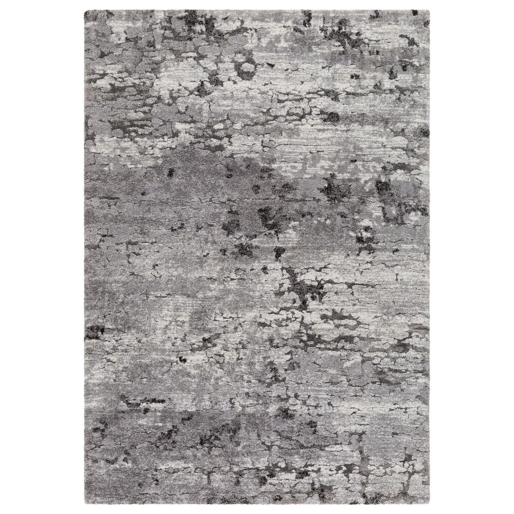 Surya Tuscany TUS-2310 2" x 3" Gray, Charcoal, Black and Ivory Area Rug, , large