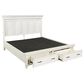 Riva Ridge Caraway King Storage Bed in Aged Ivory with USB Ports, , large