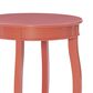 Linon Home Decor Aura Round Side Table in Coral, , large