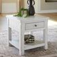 Ashley Robbinsdale Square End Table in Antique White, , large
