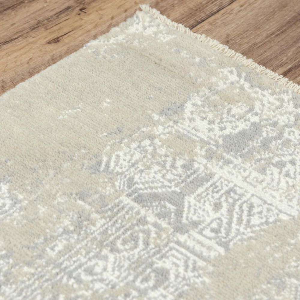 RIZZY Couture Gray and Taupe 2'6" x 8' Runner, , large