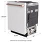 Cafe 24" Built-In Smart Dishwasher in Matte White, , large