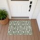 Dalyn Rug Company Soft Essentials Floral Olive 1"8" x 2"6" Indoor/Outdoor Area Rug, , large