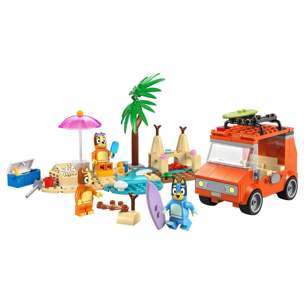 LEGO Bluey"s Beach and Family Car Trip Building Set in Multicolor, , large