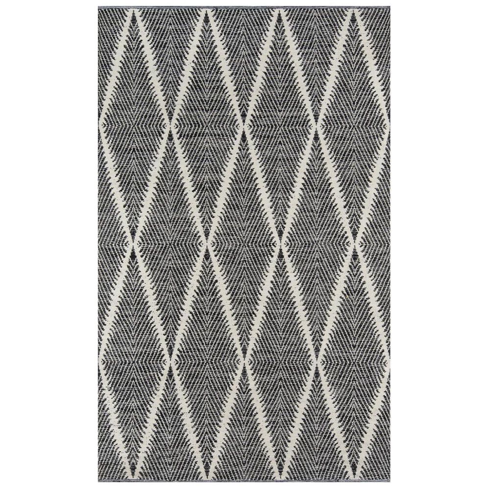 Momeni River RIV-1 3&#39;6&quot; x 5&#39;6&quot; Black Area Rug, , large