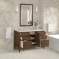 James Martin Vanities Myrrin 48" Single Bathroom Vanity in Mid-Century Walnut with 3 cm Eternal Jasmine Pearl Silestone Top, Rectangular Sink and FreePower Wireless Charger, , large