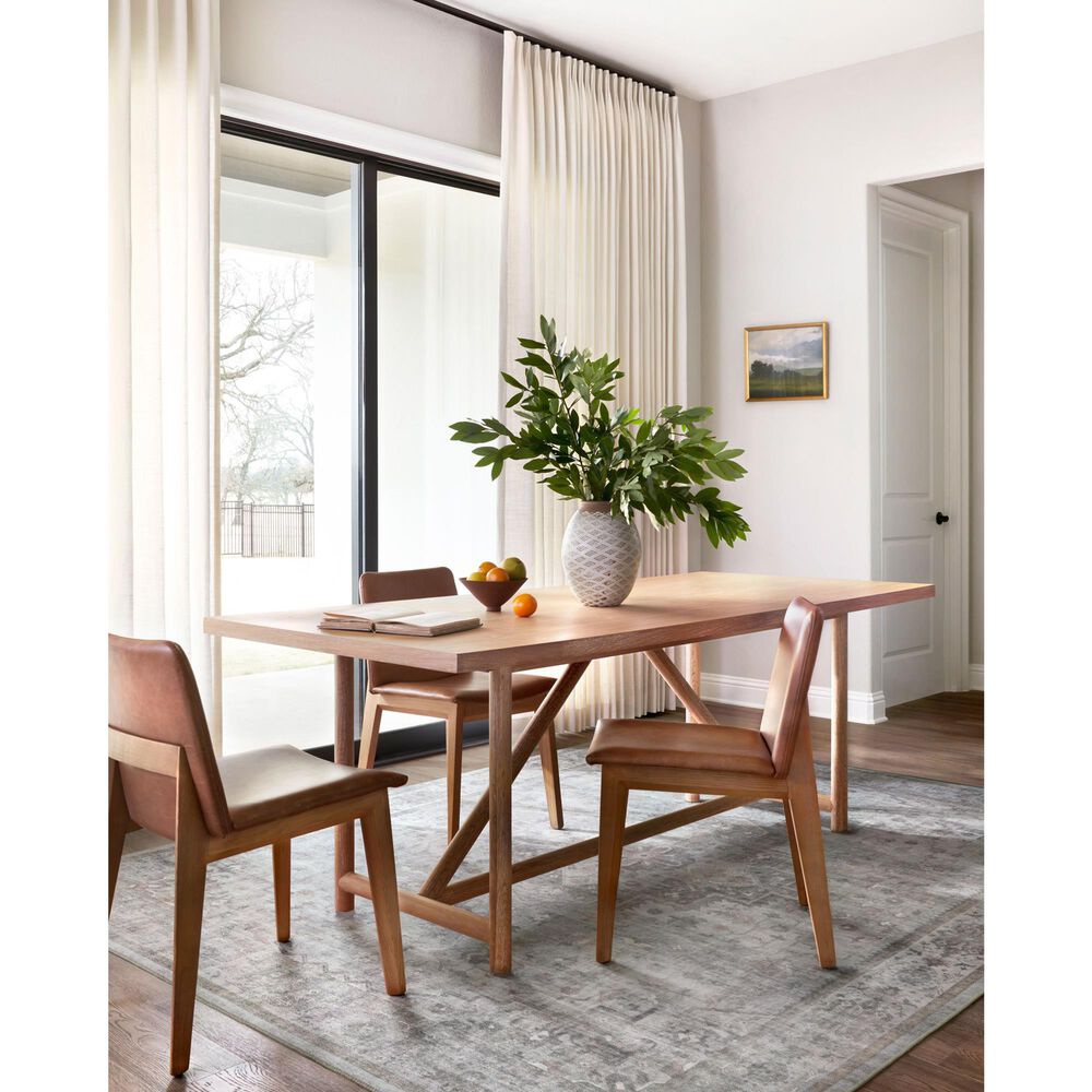 Loloi II Heidi Dove and Blush 6&#39; x 9&#39; Area Rug, , large