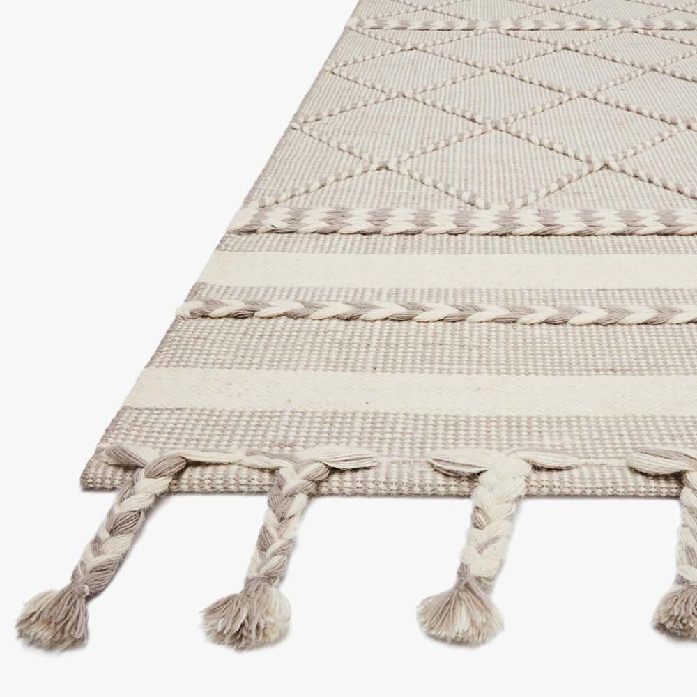 Loloi II Sawyer SAW-05 3&#39;6&quot; x 5&#39;6&quot; Silver Area Rug, , large