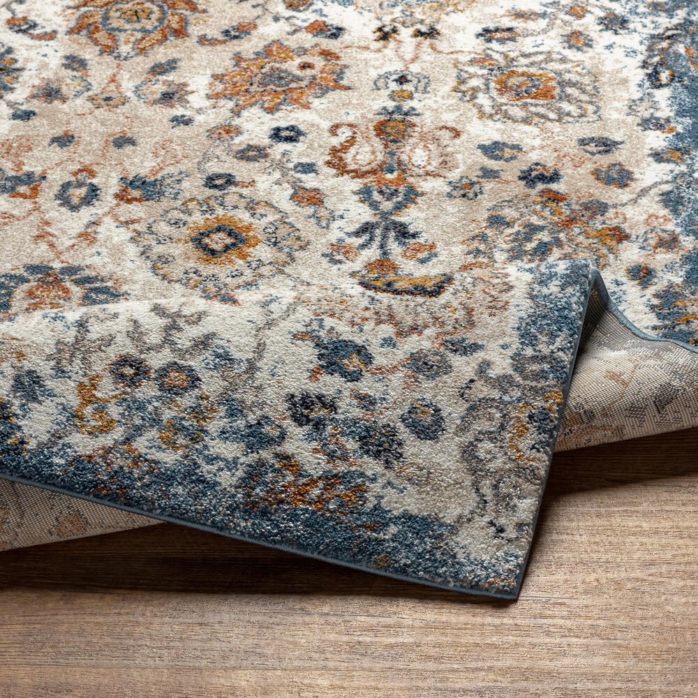 Surya Tuscany TUS-2331 Blue, Cream, Brown, Dusty Coral, Light Beige, Gray, Dark Blue and Bright Yellow 12&#39; x 15&#39; Area Rug, , large