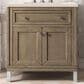James Martin Vanities Chicago 30" Single Bathroom Vanity in Whitewashed Walnut with 3 cm Eternal Marfil Quartz Top and Rectangular Sink, , large