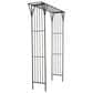 Maple and Jade Garden Arbor with Lattice Work Sides in Matte Black, , large
