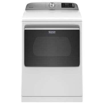 Maytag 7.4 Cu. Ft. Front Load Electric Dryer with Steam Cycles in White, , large