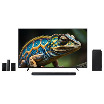 Samsung 85" 4K QLED w/Soundbar Sys, , large