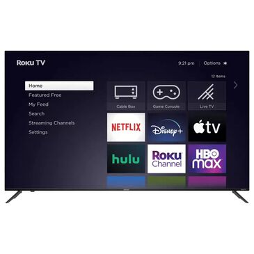 Element 75" Class 4K UHD HDR10 Frameless Roku Smart TV, , large